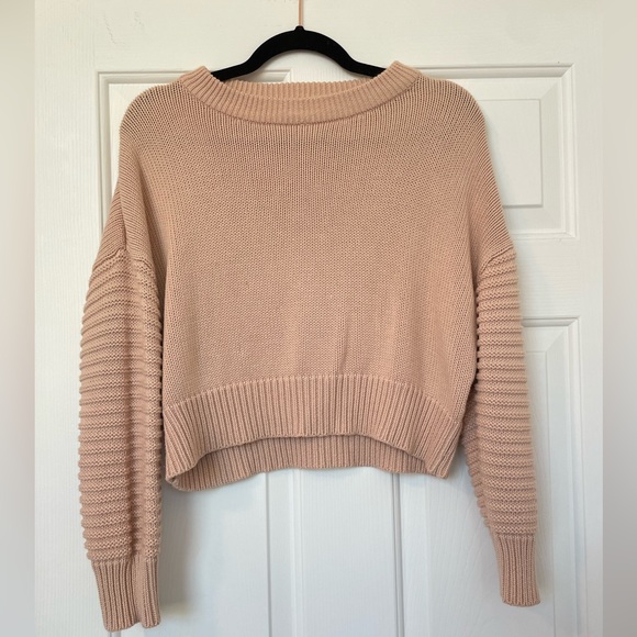 Topshop Sweaters - Topshop Light Pink Knit Sweater Size US 4